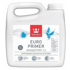 Грунтовка Tikkurila Euro Primer концентрат 1:3 3 л