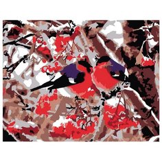 Molly Картина по номерам "Снегири" 15х20 см (G-S019)