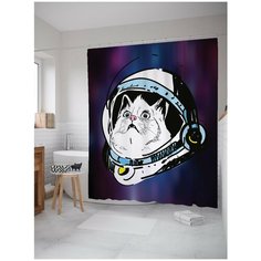 Штора для ванной JoyArty Кот в космосе 180х200 (sc-19920)