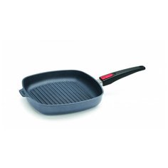 Сковорода-гриль квадратная Diamond Lite арт. 1628-1DPS h-4, 28x28 см, (съемная ручка) Woll