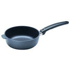 Сотейник Woll Diamond titan best 724TB, 24 см, черный