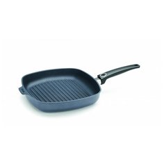 Сковорода-гриль квадратная Diamond Lite Induction арт. 624-1DPI h-4,5 24x24 см, (Фиксированная ручка) Woll