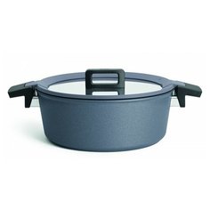 Сотейник Woll Concept Plus Induction 828CPI, 28 см, с крышкой, черный