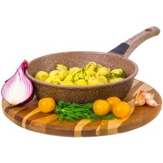 Сковорода 20 см Elan Gallery Гранит, съёмная ручка