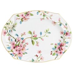 Блюдо "Яблоневый цвет на белом" , 25х18,3х2 см Elan Gallery