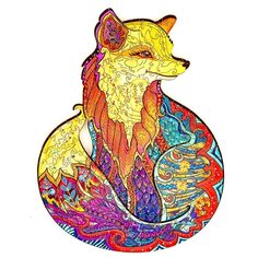 Unidragon Обольстительная Лисичка деревянный пазл (33 × 22 см, 193 дет.)