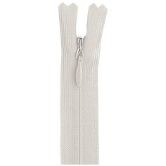 YKK Молния потайная неразъёмная 0004715/40, 40 см, белый/белый