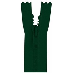 YKK Молния 4335956/60, 60 см, темно-зеленый/темно-зеленый
