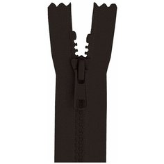 YKK Молния 4335956/60, 60 см, темно-коричневый/темно-коричневый