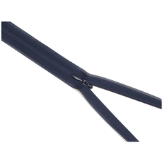 YKK Молния потайная неразъемная 0004715/60, 60 см, 058 темно-синий/темно-синий