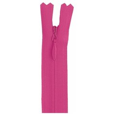 YKK Молния потайная неразъемная 0004715/60, 60 см, розовый/розовый