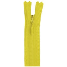 YKK Молния потайная неразъёмная 0004715/40, 40 см, желтое солнце/желтое солнце