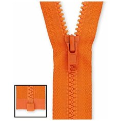 YKK Молния тракторная разъемная 4335956/75, 75 см, апельсиновый/апельсиновый