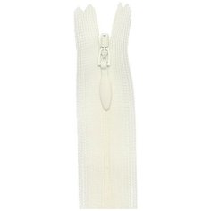 YKK Молния потайная неразъёмная 0004715/40, 40 см, 841 грязно-белый/грязно-белый