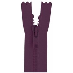 YKK Молния тракторная разъёмная 4335956/50, 50 см, баклажановый/баклажановый