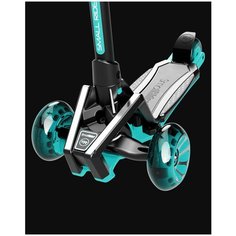 Самокат с ревом мотора, свет.колесами, свет.платформой Small Rider Premium Pro 3 (Аква)