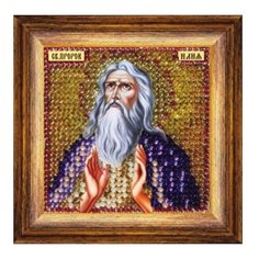Набор для вышивания бисером "Святой Пророк Илья", 6,5x6,5 см Вышивальная Мозаика