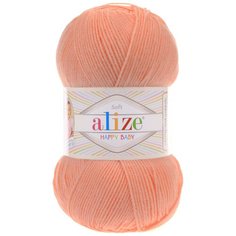 Пряжа для вязания Ализе Happy Baby (65% акрил, 35% полиамид) 5х100г/350м цв.282 св.персиковый Alize