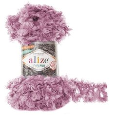 Пряжа для вязания Ализе Puffy Fur (100% полиэстер) 5х100г/6м цв.6103 Alize