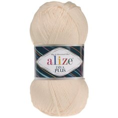 Пряжа для вязания Ализе Diva Plus (100% микрофибра акрил) 5х100г/220м цв.160 медовый Alize