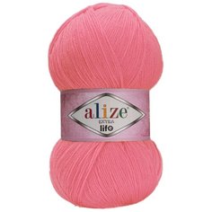 Пряжа для вязания Ализе Extra Life (100% акрил) 5х100г/480м цв.930 розовый Alize