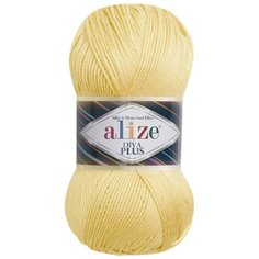 Пряжа для вязания Ализе Diva Plus (100% микрофибра акрил) 5х100г/220м цв.509 лимон Alize