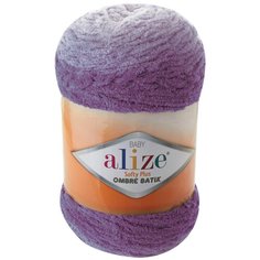 Пряжа для вязания Ализе Softy Plus Ombre Batik (100% микрополиэстер) 1х500г/600м цв.7298 Alize