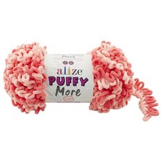 Пряжа для вязания Ализе Puffy More (100% микрополиэстер) 2х150г/11,5м цв.6275 Alize