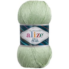 Пряжа для вязания Ализе Diva Plus (100% микрофибра акрил) 5х100г/220м цв.375 зелёная мята Alize
