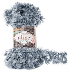 Пряжа для вязания Ализе Puffy Fur (100% полиэстер) 5х100г/6м цв.6107 Alize