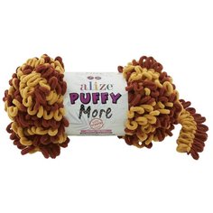 Пряжа для вязания Ализе Puffy More (100% микрополиэстер) 2х150г/11,5м цв.6276 Alize