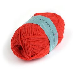 Пряжа для вязания ПЕХ Классический шнурок (60% хлопок, 40% акрил) 5х50г/135м цв.006 красный Пехорка