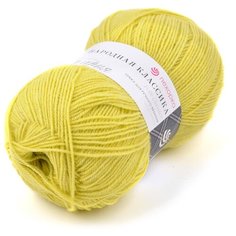 Пряжа для вязания ПЕХ Народная классика (30% шерсть, 70% акрил) 5х100г/400м цв.1156 св.липа Пехорка