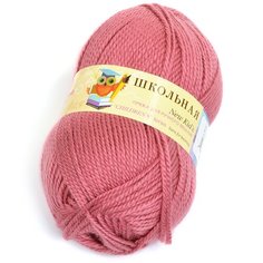 Пряжа для вязания ПЕХ Школьная (100% акрил) 5х50г/150м цв.028 амарант Пехорка