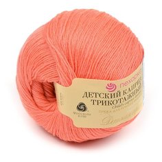 Пряжа для вязания ПЕХ Детский каприз трикотажный (50% мериносовая шерсть, 50% фибра) 5х50г/400м цв.351 св.коралл Пехорка