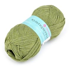 Пряжа для вязания ПЕХ Мультицветная (65% полиэстер, 35% хлопок) 5х50г/180м цв.478 защитный Пехорка