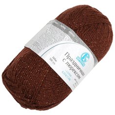 Пряжа для вязания КАМТ Праздничная (48% кашмилон, 48% акрил, 4% метанит) 10х50г/160м цв.127 грильяж Камтекс