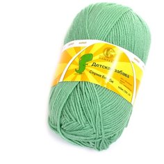 Пряжа для вязания КАМТ Детская забава (20% микрофибра, 80% объемный акрил) 10х50г/140м цв.020 эвкалипт Камтекс