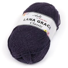 Пряжа для вязания ТРО LANA GRACE Classic (25% мериносовая шерсть, 75% акрил супер софт) 5х100г/300м цв.8130 меланж (фиолетовый) Троицкая камвольная фабрика