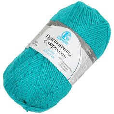 Пряжа для вязания КАМТ Праздничная (48% кашмилон, 48% акрил, 4% метанит) 10х50г/160м цв.083 нефрит Камтекс