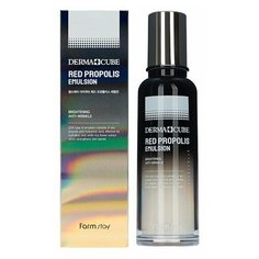 FarmStay Derma Cube Red Propolis Emulsion Осветляющая эмульсия для лица с прополисом, 140 мл