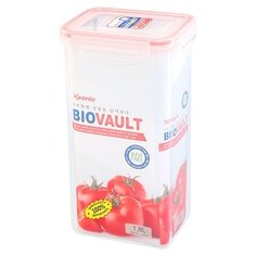 Xeonic Контейнер для пищевых продуктов 810080, 10x13.5 см, прозрачный/красный