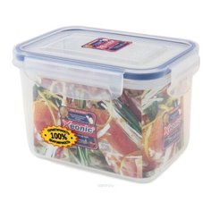 Xeonic Контейнер для пищевых продуктов 810028, 10.5x14.5 см, прозрачный/синий