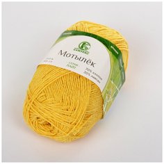 Пряжа для вязания КАМТ Мотылек (70% хлопок, 30% лавсан) 5х50г/140м цв.034 цыпленок Камтекс
