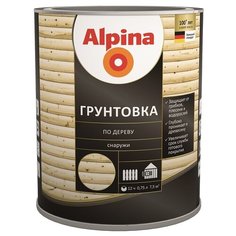 Alpina Грунтовка по дереву-лессирующий антисептик, 0,75л