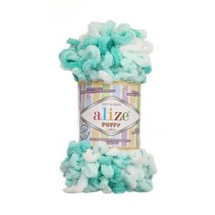 Пряжа для вязания Ализе Puffy color (100% микрополиэстер) 5х100г/9м цв.5920 Alize
