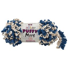 Пряжа для вязания Ализе Puffy More (100% микрополиэстер) 2х150г/11,5м цв.6263 Alize