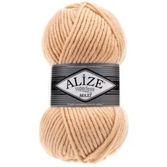 Пряжа для вязания Ализе Superlana maxi (25% шерсть, 75% акрил) 5х100г/100м цв.502 Крем Карамель Alize