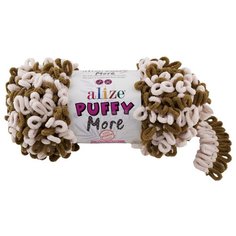 Пряжа для вязания Ализе Puffy More (100% микрополиэстер) 2х150г/11,5м цв.6264 Alize