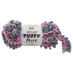 Пряжа для вязания Ализе Puffy More (100% микрополиэстер) 2х150г/11,5м цв.6281 Alize